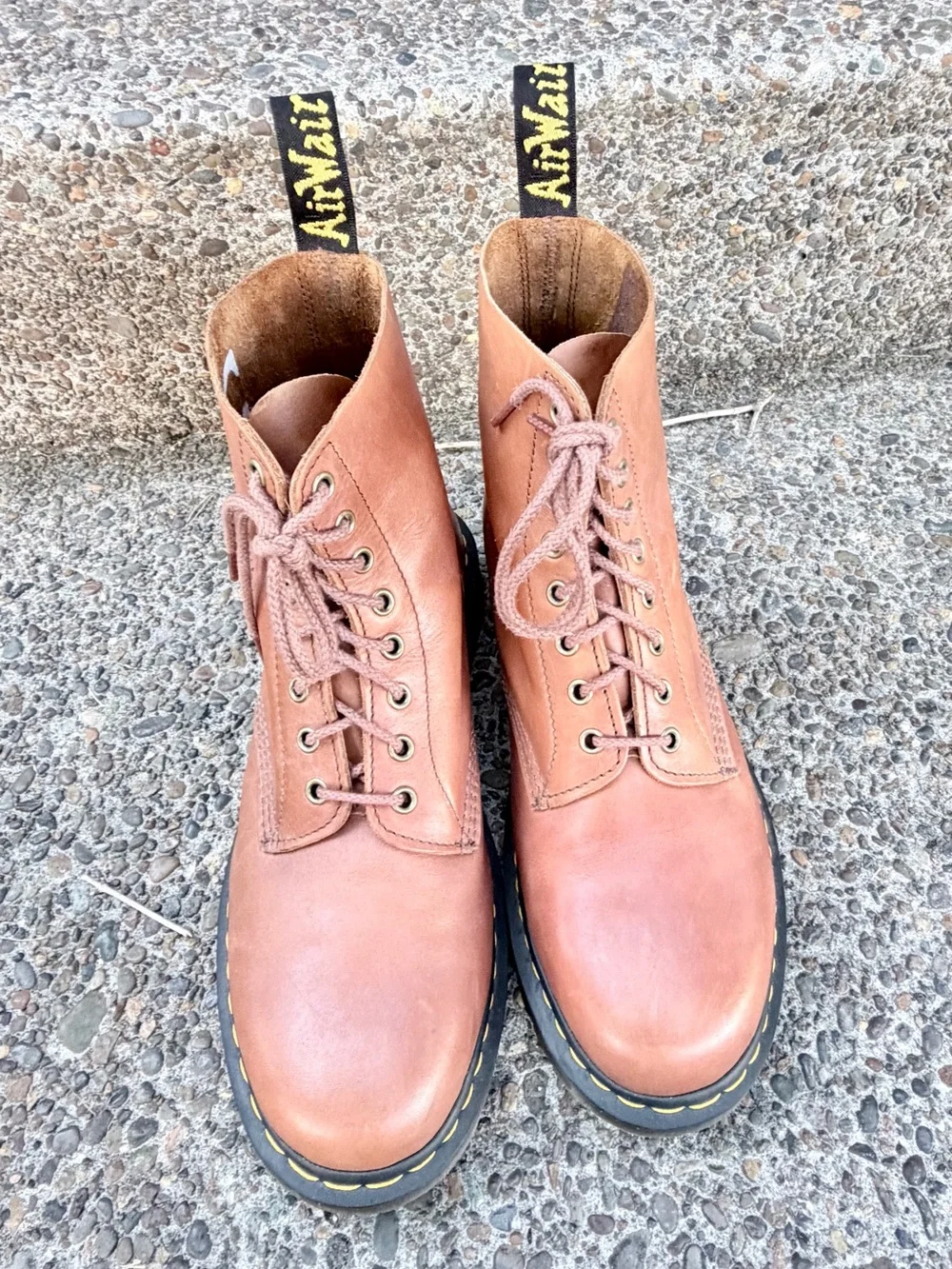 Dr. Martens 1460 Men’s Brown Leather 8-Eye Lace-Up Boots